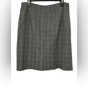 Pencil Skirt Grey Silver Back Split Zip Closure Women’s Size 14